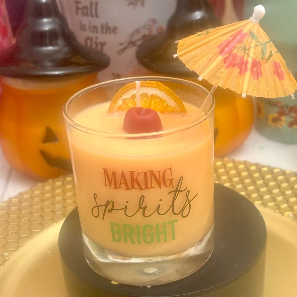Making spirits bright candle